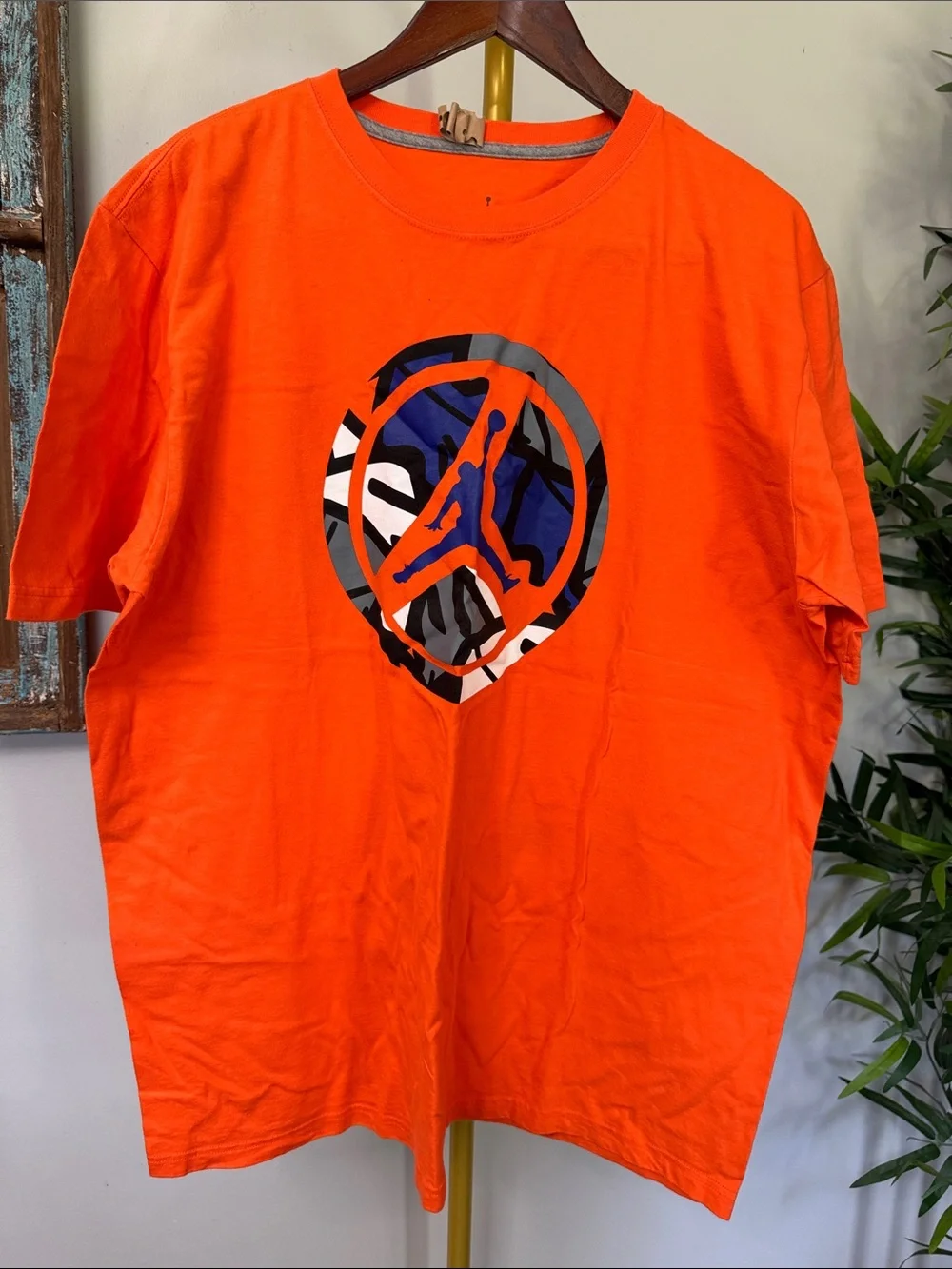 Nike Jordan retro 8 wheeler Orange vintage Multicolor Emblem EUC XXL